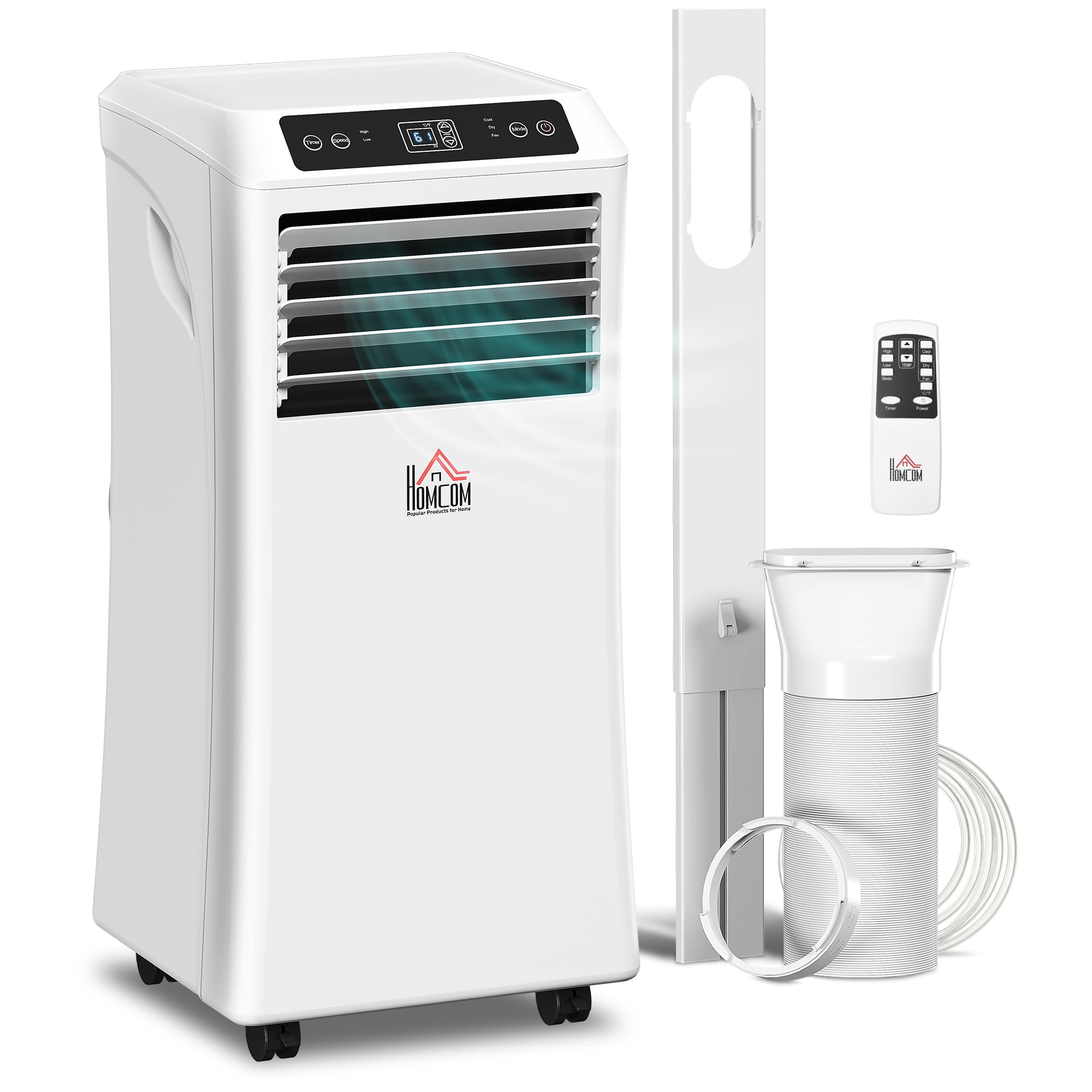 Homiyad 10000 BTU Portable Air Conditioner for Rooms Up to 441 Sq. Ft ...