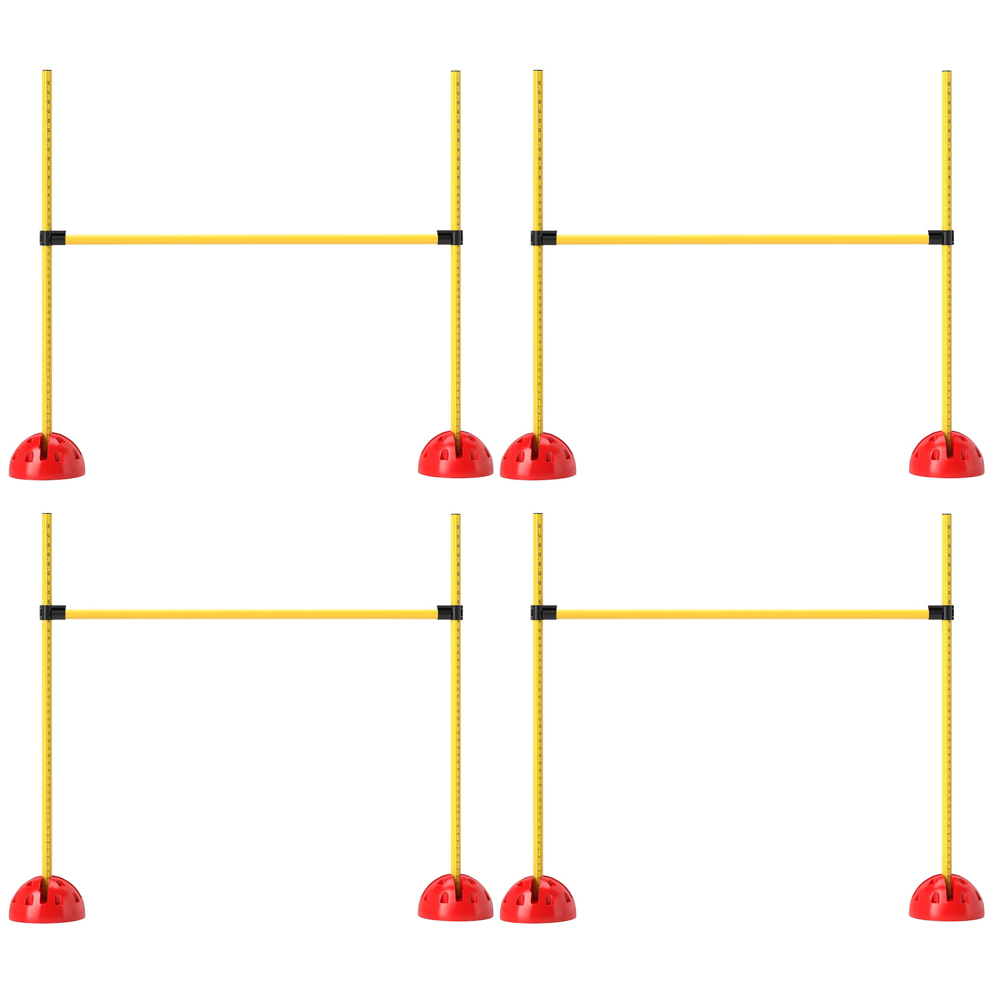 Homiyad 4 Piece Dog Agility Course Backyard Set with 4 Height ...
