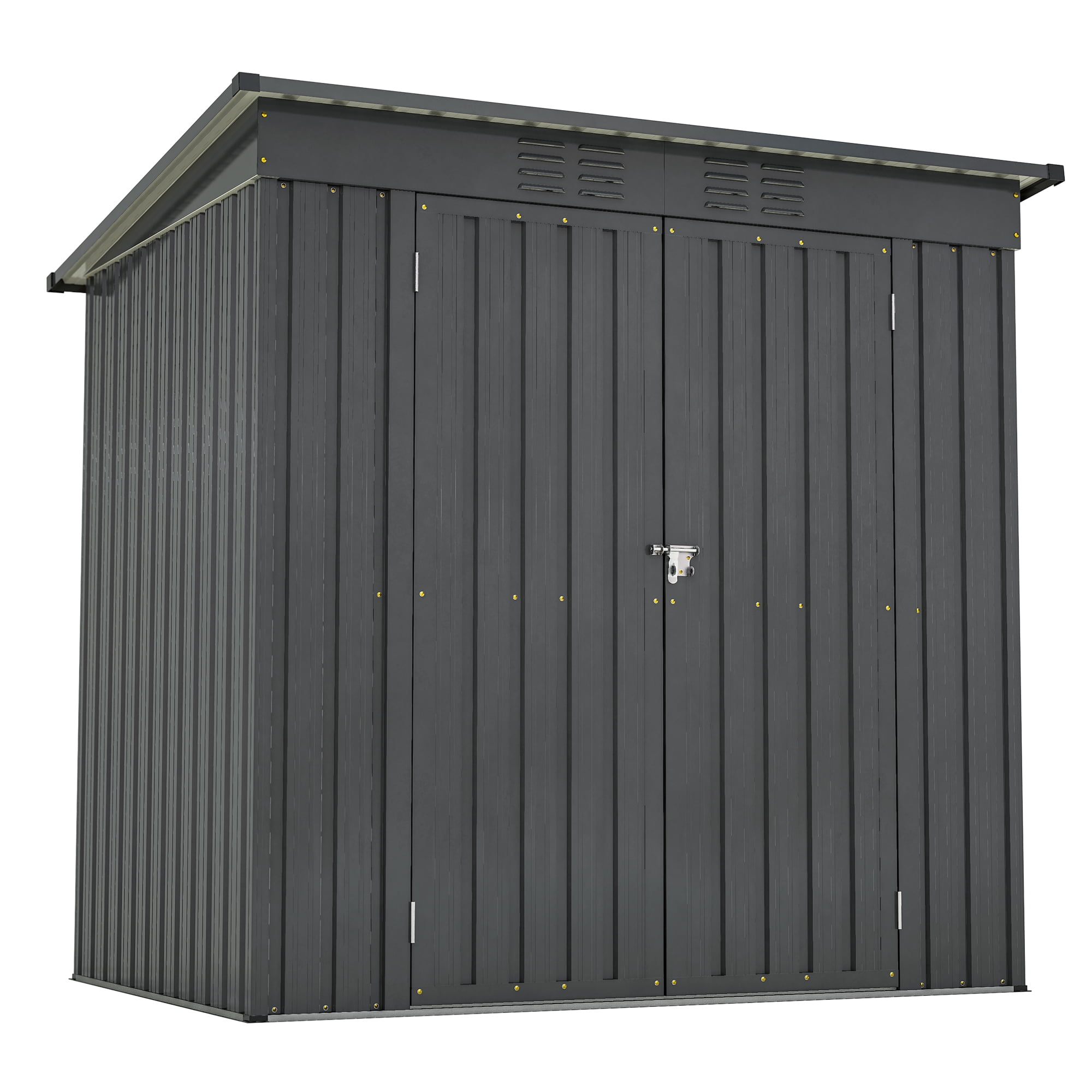 Homiyad 6 X 4 Ft Outdoor Storage Shed, All Weather Tool Shed for Garden ...