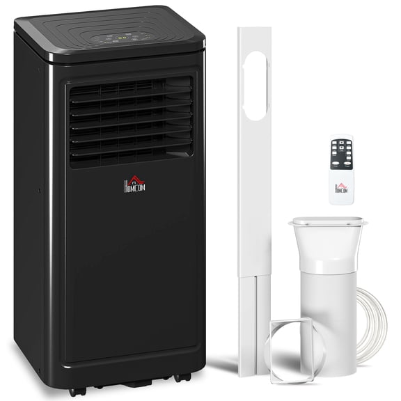 Homiyad 8,000 BTU Portable Air Conditioner Fan w/ Remote for Rooms Up to 344 Sq. Ft., Evaporative Cooler AC Unit Black