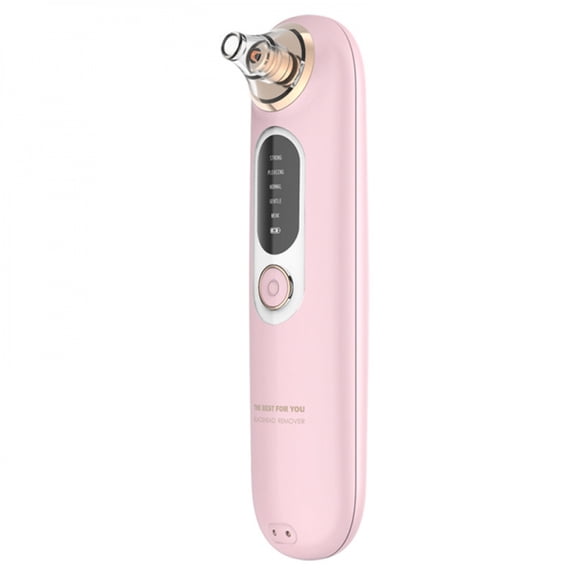 Homjin Wireless Charging Blackhead Remover, Needle-Free Electric Pore Vacuum for Home Facial Cleansing, Pink