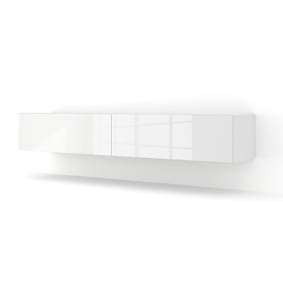 Homlando BINGO-180-WHITE-HIGH-GLOSS 70.9 in. Bingo TV Cabinet - White High Gloss