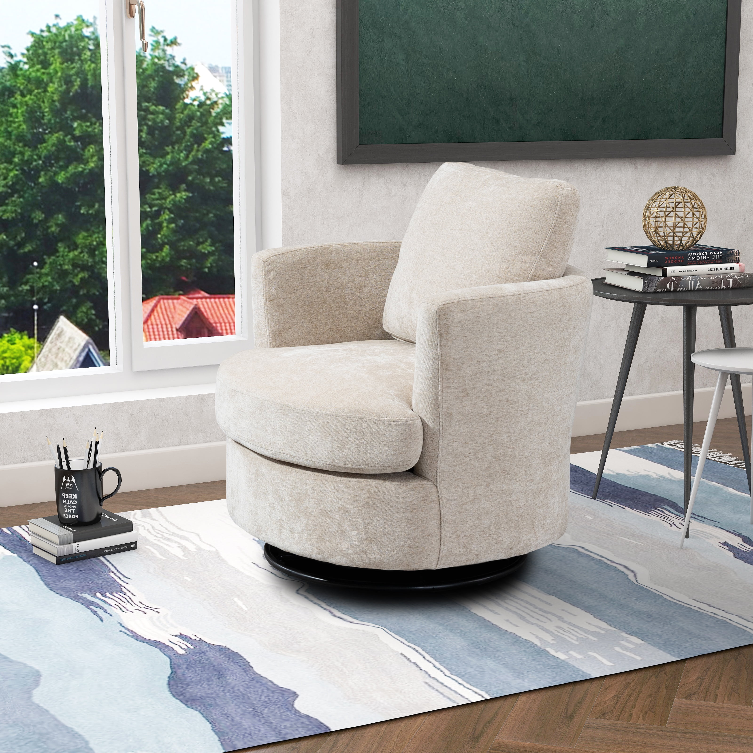 West elm round discount chair