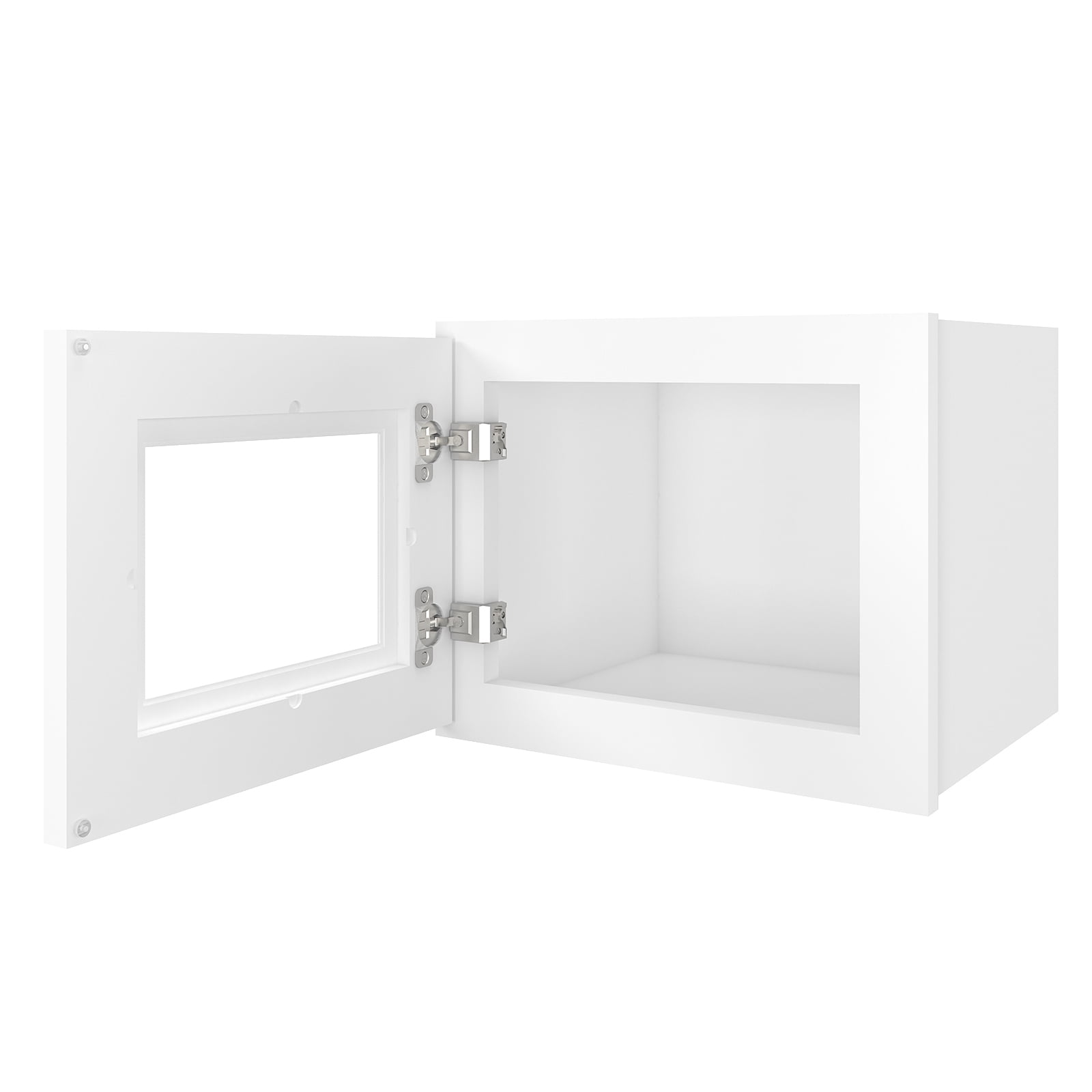 Homlux 15in W x 12in D x 12in H in Shaker White Plywood Wall Kitchen