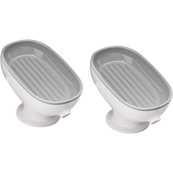 Homlyo 2pcs Shower Soap Dish Cup Self-draining Soap Holder for Bathroom and Kitchen Easy to Clean and Maintain Stylish Design for Daily Use