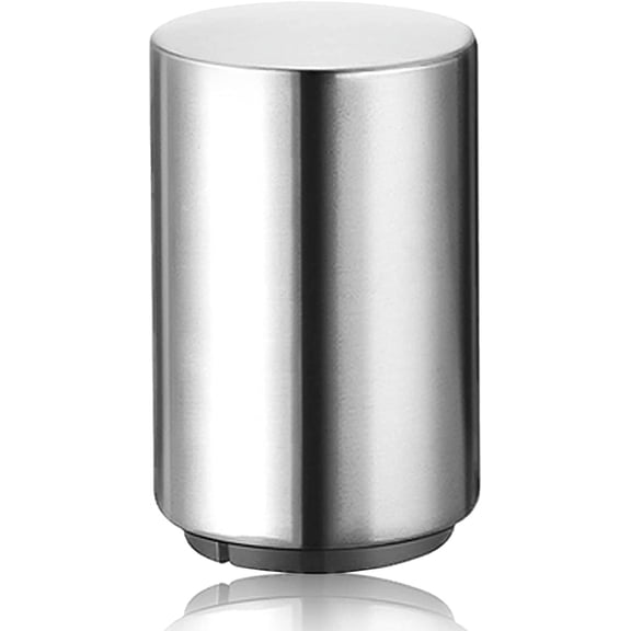 Homlyo Beer Bottle Opener (Stainless Steel), No Damage to Caps, Portable Push Down and Pop Off Magnetic Cap Catcher, QUICK Fun Bartender Openning Tool for Corkscrew Lid Home Bars Kitchen