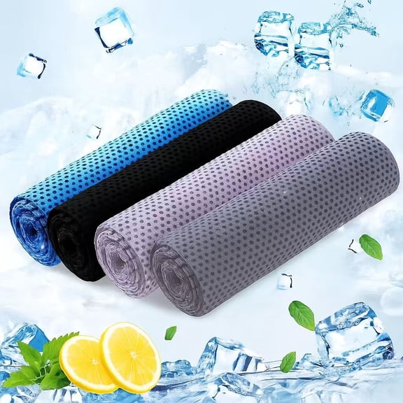 Homlyo Cooling Towels, Soft Breathable Sweat Ice Towel for Sports, Yoga, Gym, Golf, Camping, Running, Fitness, Workout & More Activities