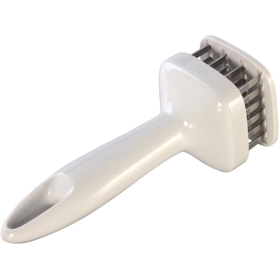 Homlyo Meat Tenderizer Needle Stainless Steel Steak Tenderizer Hammer Kitchen Tool Cooking Gadgets Rib Breaker Meat Beater - White