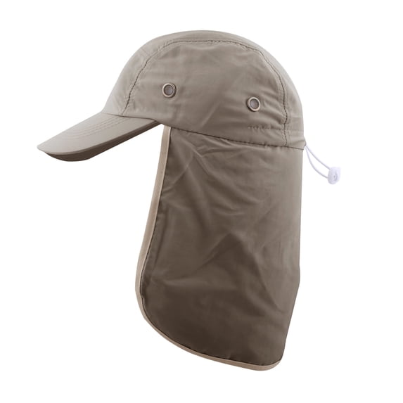 Homlyo Men's UV Sun Protection Cap Foldable Quick Dry Lightweight with Neck Flap Cover Visor Hat