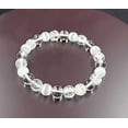 thumbnail image 1 of Homlyo Natural Clear Quartz Beaded Stretch Bracelet, 8mm Smooth & Cracked Crystal Stone Healing Energy Bracelet, Anxiety Relief Spiritual Gemstone Bracelet for Women Men, 1 of 5