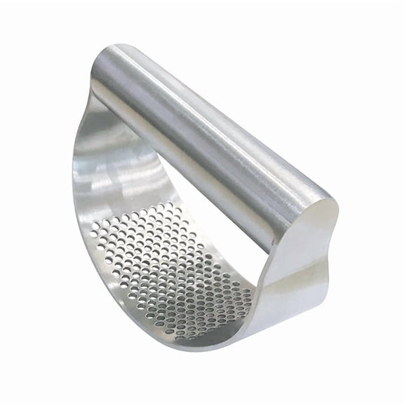 Homlyo Stainless Steel Rocking Garlic Press, Manual Rocker Garlic Mincer Crusher for Minced Garlic Ginger