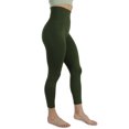 thumbnail image 1 of Homma Activewear Thick High Waist Tummy Compression Slimming Body Leggings Pant (Large, Olive), 1 of 7