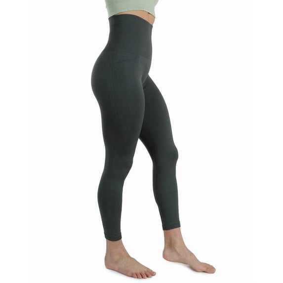 Homma Activewear Thick High Waist Tummy Compression Slimming Body Leggings Pant (Medium, Charcoal)