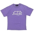 thumbnail image 1 of Homme + Femme Men's Hotel Beverly Hills Heavyweight Relaxed Boxy Fit Tee T-Shirt (Medium, Purple), 1 of 2