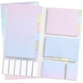 Pink Colorful Sticky Notes Hommie Sticky Notes Set, Colored Divider Pads Bundle Index Tab ...