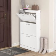 Shoe Cabinet with 2 Flip Drawers for Entryway, Modern Shoe Rack Shoe ...