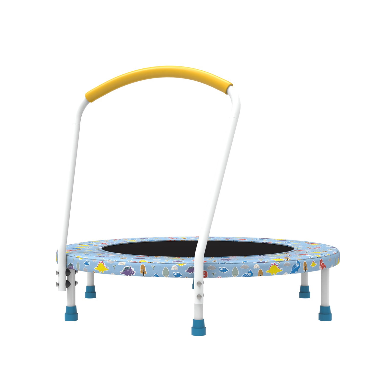 Hommoo 36" Mini Trampoline for Kids Age 1-6, Indoor/Outdoor Kid Trampoline with Handle, Blue