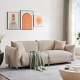 thumbnail image 1 of Hommoo 85.8" Sofa Oversized Loveseat Couch Sofa, Modern Sherpa Sofa for Apartment, Home&Office, Camel, 1 of 9