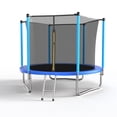 thumbnail image 1 of Hommoo 8FT Trampoline for Kids, Outdoor Kids Trampoline with Ladder & Safety Enclosure,Fast Assembly, Blue, 1 of 7