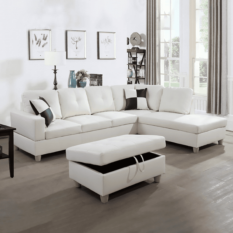 Hommoo Convertible Sectional Sofa L