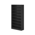 thumbnail image 1 of Hommoo Modern Wood Freestanding Shoe Cabinet, 8 Tiers 40-45 Pairs Shoe Storage Rack Organizer for Entryway, Black, 1 of 6