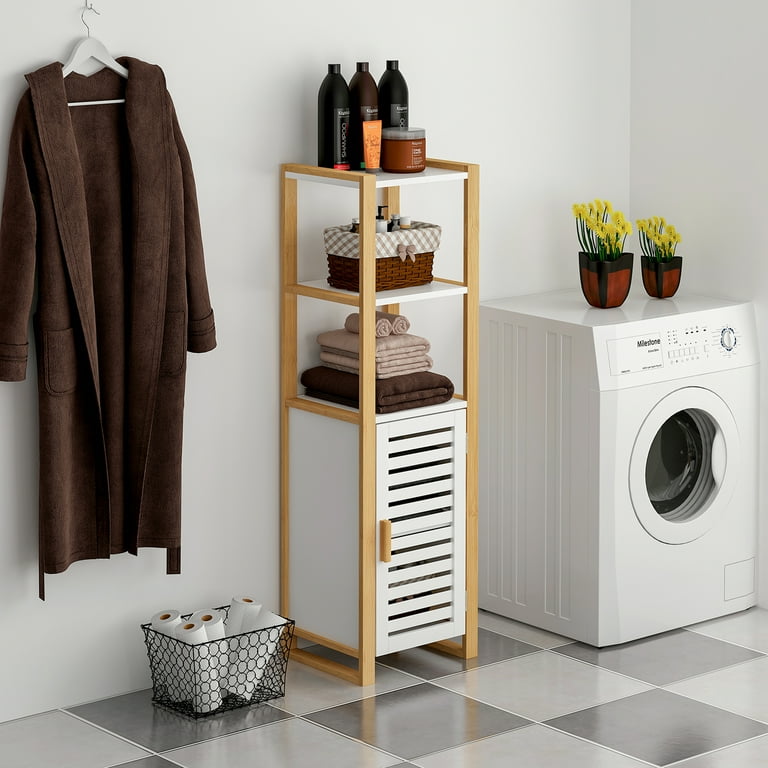 Small Wood Bathroom Floor Cabinet | Floor Roma