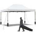 thumbnail image 1 of Hommow 10' x 15' Pop Up Canopy Tent Outdoor Tents for Parties with Roller Bag and 4 Sand Bags, 1 of 7