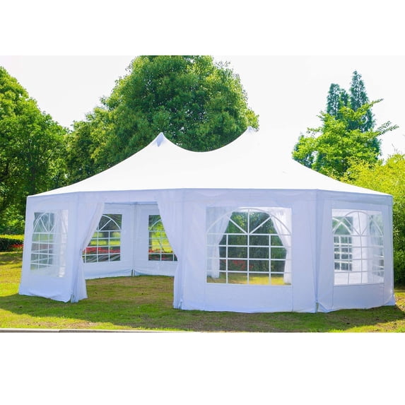 Hommow 26x19ft Party Tent Gazebo with Removable Sidewalls, Heavy Duty Canopy Tent for Wedding, Camping and BBQ