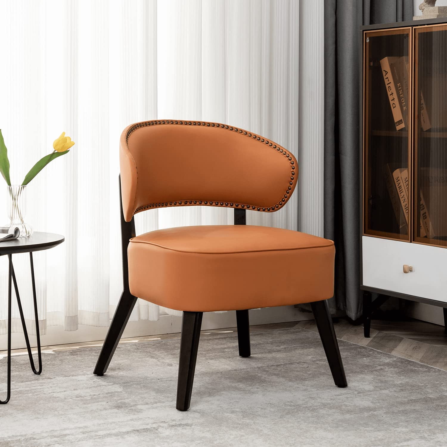 Mid century online armless chair