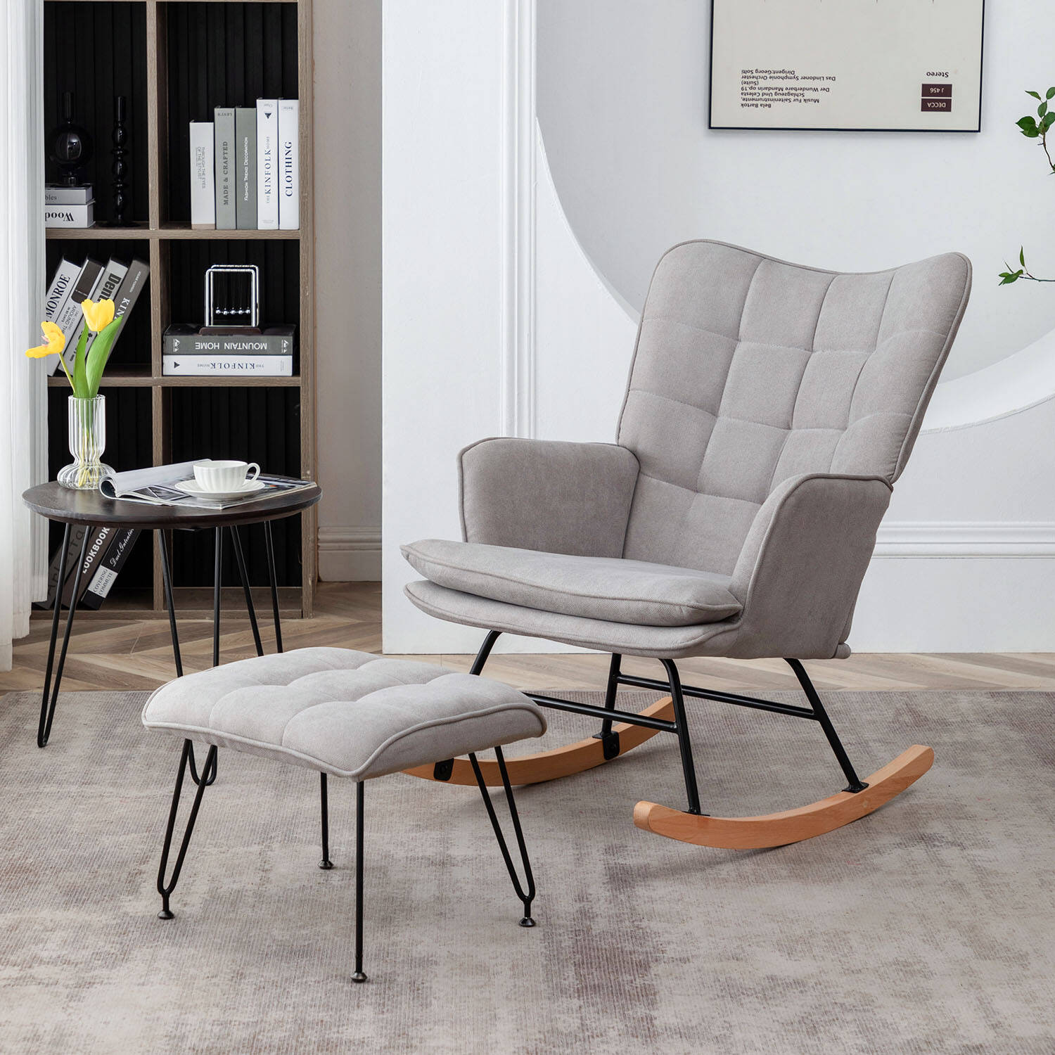 Brisbane Nursery Glider & Ottoman Sets, Glider Recliner Nursery Rocking