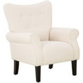 thumbnail image 1 of Hommow Mid Century Wingback Arm Chair,High Back Accent Chair,Beige, 1 of 7