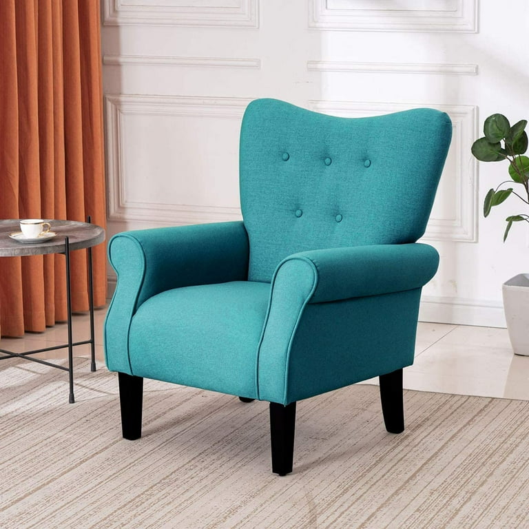 Peacock blue chair sales