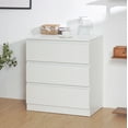 thumbnail image 1 of Hommpa White Dresser for Bedroom, 3 Drawers dresser for closet, Small Chests of Drawers for Adult, 30" Tall Nightstand Wood Storage Cabinet for Living Room, Hallway, Entryway, 1 of 12