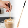 thumbnail image 1 of Homng A Tableware, Japanese Long-Handled Small Wooden Coffee Spoon A, Wooden Long Handle Mixing Spoon Stirrer Coffee Tea Stirringspoon, 1 of 9