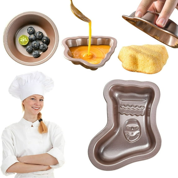 Homng Clearance B Christmas Cake Baking Pan Mold B Made of Plastic, Purchase Will Receive A Cake Mold Christmas Shape Cake Pan Pie Cake Tin Non Stick Bakeware For Christmas Cake Fondant Sweets Baking