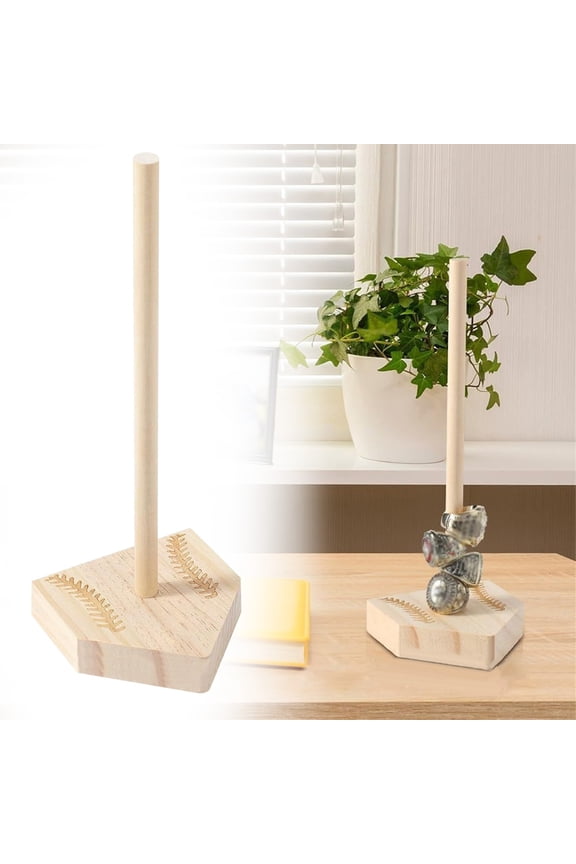 Baseball Ring Holder Personalized Engraved Softball Ring for Sports Lovers Baseball Memorial Wooden StandBaseball Championship Ring Memorial Wooden Stand