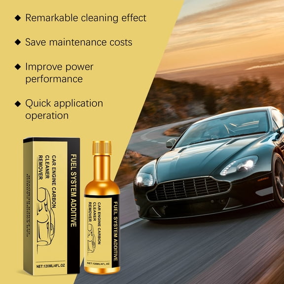 Homonth Car Engine Carbon Cleaner Remover Noise Reduction Cleaning Maintenance Engine Protector 120Ml, Effectively Removes Stubborn Carbon Deposits From Fuel Injectors Valves