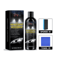 Homonth Car Headlight Refurbishment and Repair Liquid: Car Headlight Care, Dust Removal, Polishing, Refurbishment, Cleaning and Repair liquid
