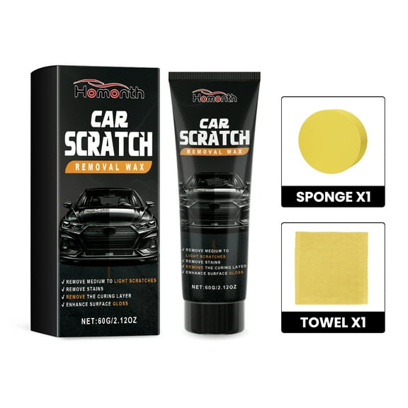 Homonth Car Scratch Removal Wax, Automotive Finish Coating Polishing Retreading Scratches Repair