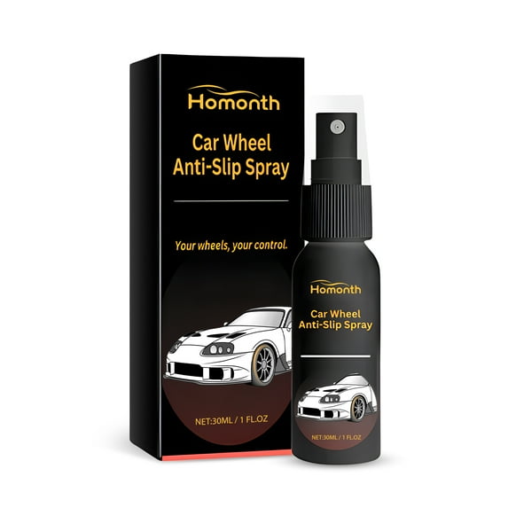 Homonth Car Wheel Anti-Slip Spray, Car Wheel Cleaning Decontamination Care Repair Wheel Anti-Skid Cleaner