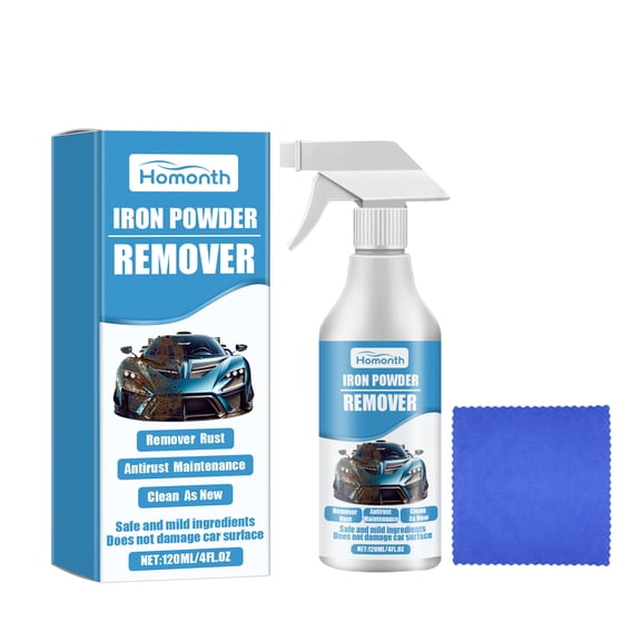 Homonth Iron Powder Remover, Rust Remover For Car Painted Tire Polishing Decontamination And Rust Remover