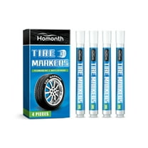 Homonth White tire paint pen, car tire paint pen, non-fading, creative DIY oil-based pen for painting