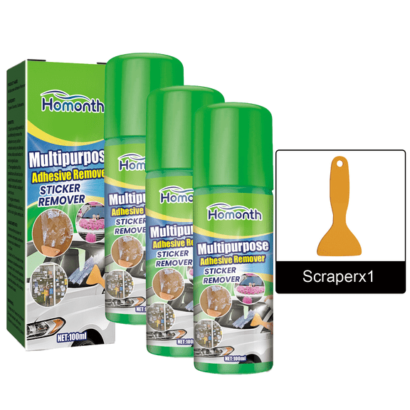 Homonth glue Remover: A multi-purpose glue remover for self-adhesive labels and double-sided tapes, leaving no residue after glue removal and cleaning