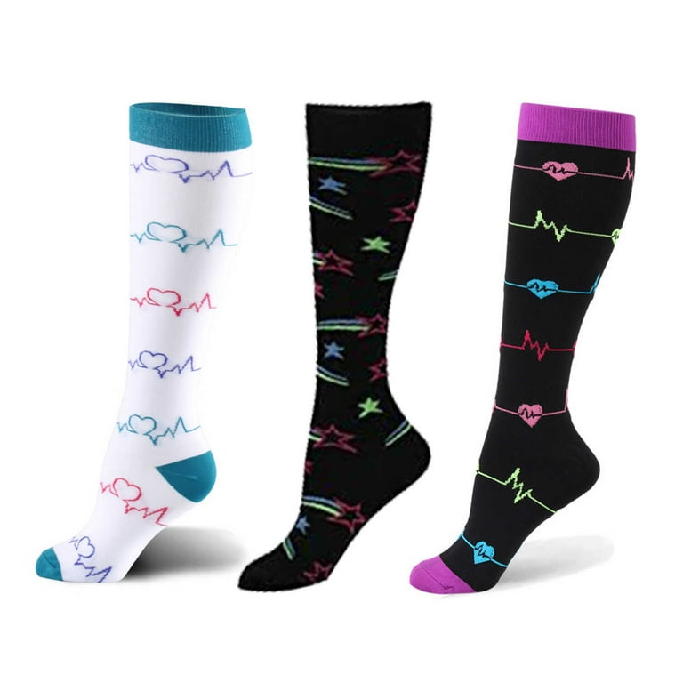 Homore 3 Pack XXL Compression Socks For Women and Men Circulation 