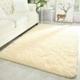 thumbnail image 1 of Homore Cute Fluffy Velvet Carpet Soft Washable Area Rugs for Bedroom/ Living Room Decoration,5'x8',Light Champagne, 1 of 8