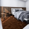 thumbnail image 1 of Homore Cute Fluffy Velvet Carpet Soft Washable Area Rugs for Bedroom/ Living Room Decoration,6'x9',Coffee, 1 of 7