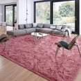 thumbnail image 1 of Homore Cute Fluffy Velvet Carpet Soft Washable Area Rugs for Bedroom/ Living Room Decoration,8'x10',Blush, 1 of 6
