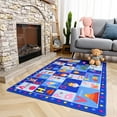 thumbnail image 1 of Homore Kids Learning Rugs Collection, Light Blue Kids Play Rugs ABC Numbers Shapes Educational Area Rug 35"x 59", 1 of 10