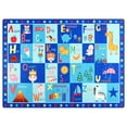 thumbnail image 1 of Homore Kids Learning Rugs Collection, Light Blue Kids Play Rugs ABC Numbers Shapes Educational Area Rug 60"x 84", 1 of 8