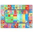 thumbnail image 1 of Homore Kids Learning Rugs Collection, Multicolor Kids Play Rugs ABC Numbers Shapes Educational Area Rug 60"x 84", 1 of 8
